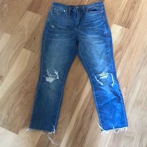Madewell High Rise Slim Boy Jean Crop 27